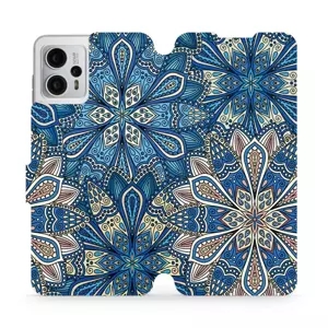 Flipové pouzdro Mobiwear - Motorola Moto G23 - V108P Modré mandala květy