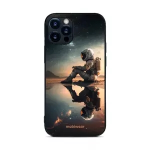 Lesklý kryt Mobiwear Glossy - Apple iPhone 12 Pro - G003G Astronaut na samotce