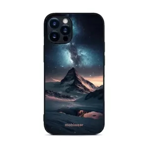 Lesklý kryt Mobiwear Glossy - Apple iPhone 12 Pro - G006G Hora s hvězdnou oblohou