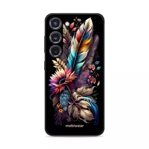 Lesklý kryt Mobiwear Glossy - Samsung Galaxy S23 Plus - G011G Kytice s pírkem