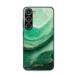 Lesklý kryt Mobiwear Glossy - Samsung Galaxy S23 Plus - G023G - Zelený mramor