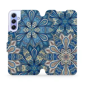 Flipové pouzdro Mobiwear - Samsung Galaxy A34 5G - V108P Modré mandala květy