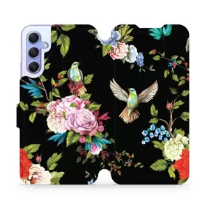 Flipové pouzdro Mobiwear - Samsung Galaxy A34 5G - VD09S Ptáčci a květy