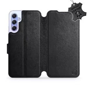 Kožené flip pouzdro Mobiwear - Samsung Galaxy A34 5G - Černé