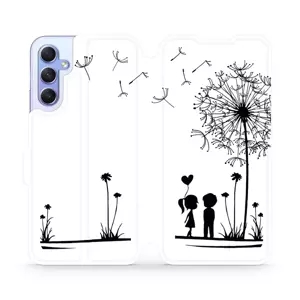 Flipové pouzdro Mobiwear - Samsung Galaxy A34 5G - MH16P Dvojice s pampeliškou