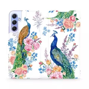 Flipové pouzdro Mobiwear - Samsung Galaxy A34 5G - MX08S Pávi