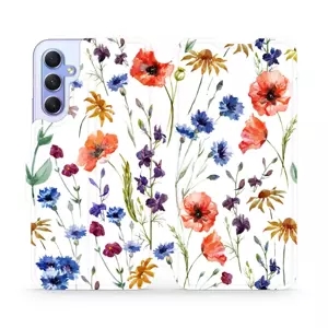 Flipové pouzdro Mobiwear - Samsung Galaxy A34 5G - MP04S Luční kvítí