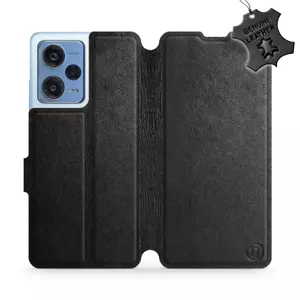 Kožené flip pouzdro Mobiwear - Xiaomi Redmi Note 12 Pro 5G - Černé