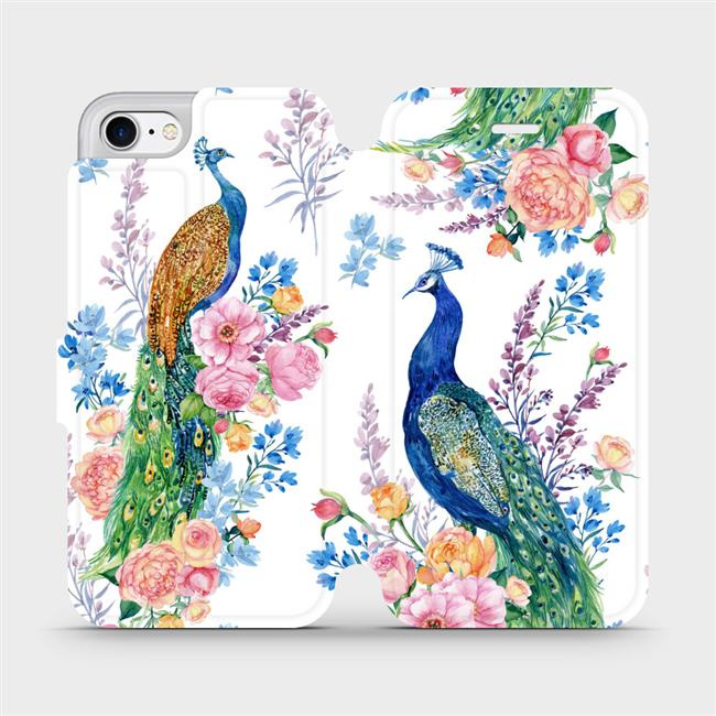 Flipové pouzdro Mobiwear - Apple iPhone 7 - MX08S Pávi