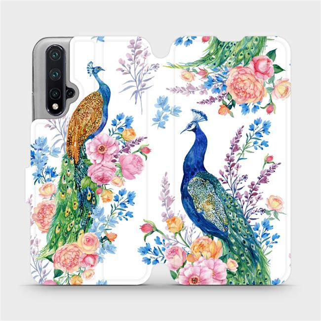 Flipové pouzdro Mobiwear - Honor 20 - MX08S Pávi