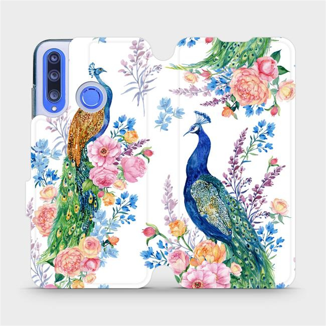 Flipové pouzdro Mobiwear - Honor 20 Lite - MX08S Pávi