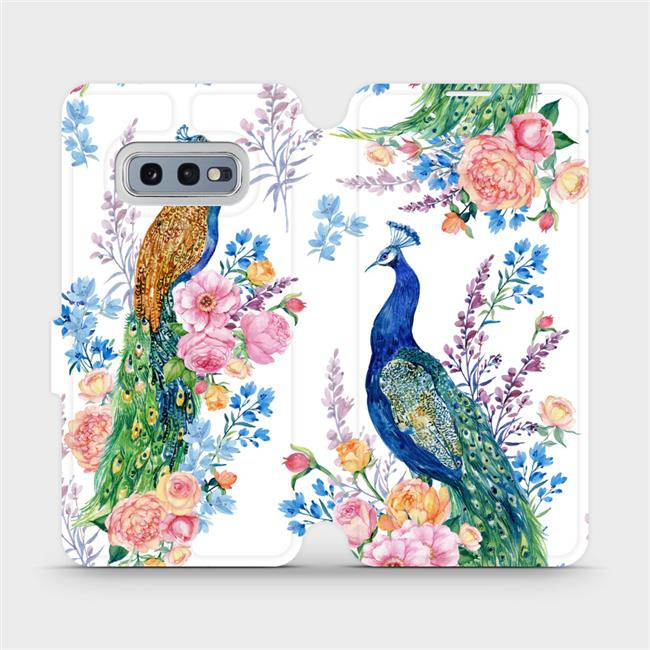 Flipové pouzdro Mobiwear - Samsung Galaxy S10e - MX08S Pávi
