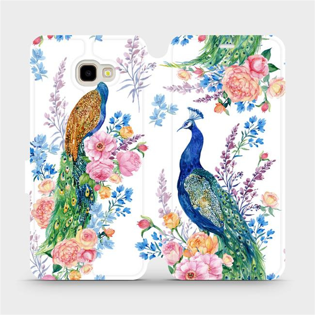 Flipové pouzdro Mobiwear - Samsung Galaxy J4 Plus 2018 - MX08S Pávi