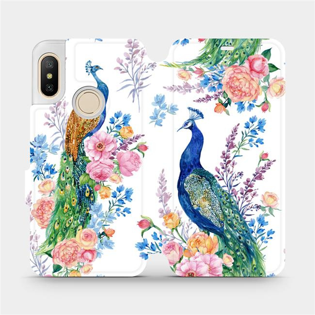 Flipové pouzdro Mobiwear - Xiaomi Mi A2 Lite - MX08S Pávi