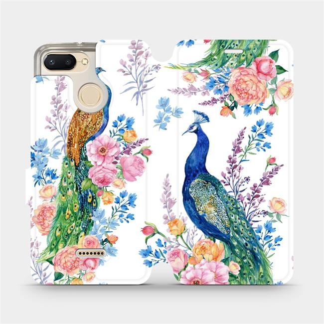 Flipové pouzdro Mobiwear - Xiaomi Redmi 6 - MX08S Pávi