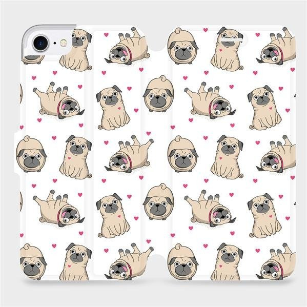 Flipové pouzdro Mobiwear - Apple iPhone 8 - M097P Mopsíci