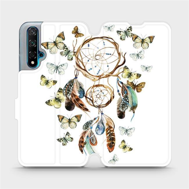 Flipové pouzdro Mobiwear - Huawei Nova 5T - M001P Lapač a motýlci