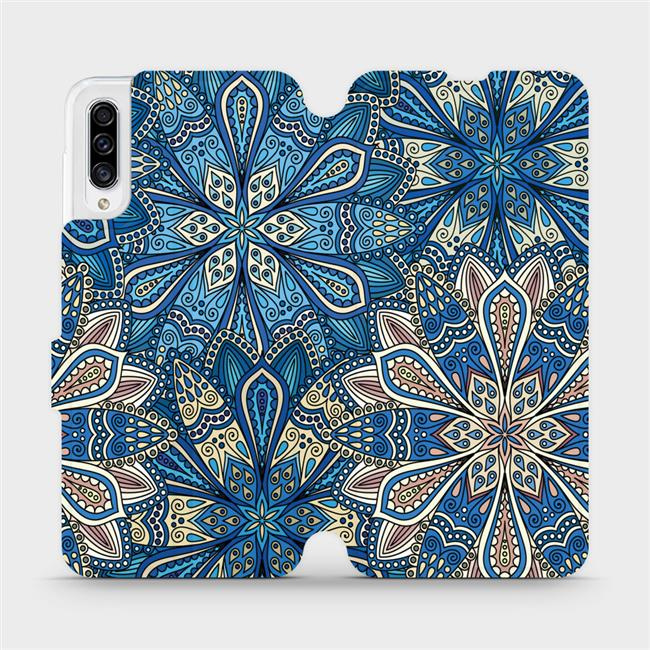 Flipové pouzdro Mobiwear - Samsung Galaxy A30s - V108P Modré mandala květy