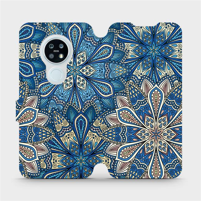 Flipové pouzdro Mobiwear - Nokia 6.2 - V108P Modré mandala květy