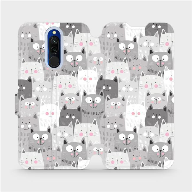 Flipové pouzdro Mobiwear - Xiaomi Redmi 8 - M099P Kočičky