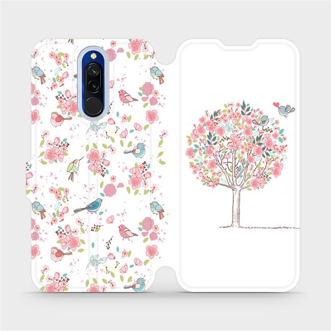 Flipové pouzdro Mobiwear - Xiaomi Redmi 8 - M120S Strom a ptáčci