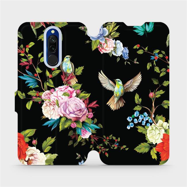 Flipové pouzdro Mobiwear - Xiaomi Redmi 8 - VD09S Ptáčci a květy