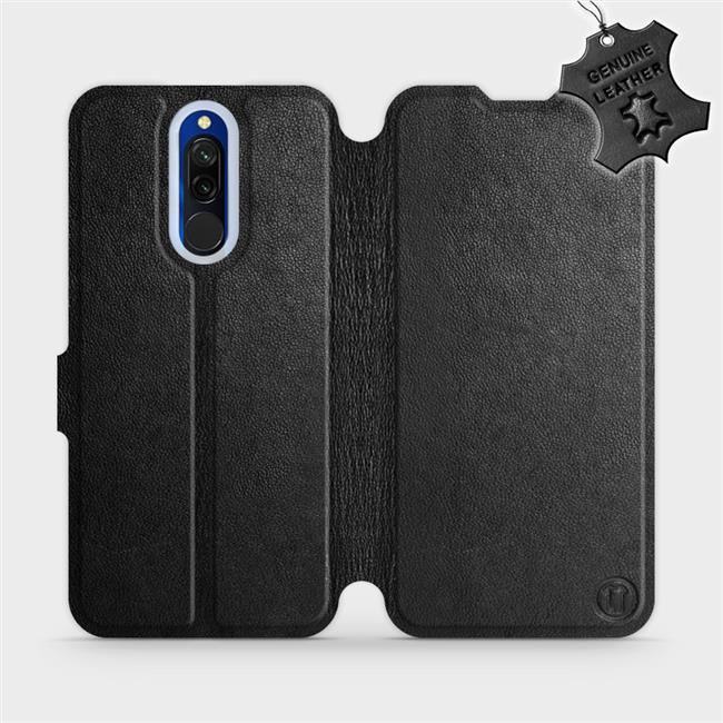 Kožené flip pouzdro Mobiwear - Xiaomi Redmi 8 - Černé