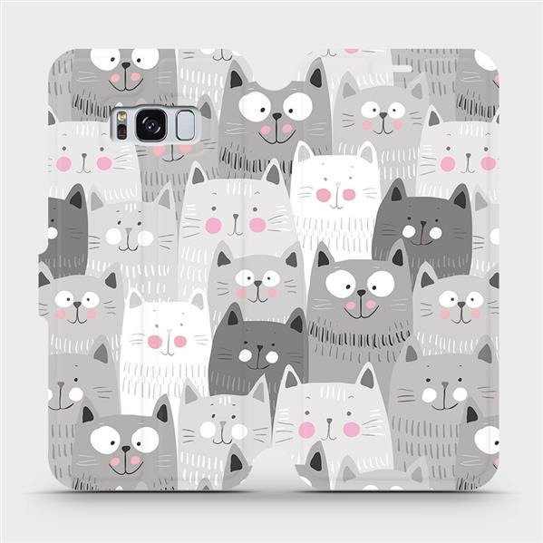 Flipové pouzdro Mobiwear - Samsung Galaxy S8 - M099P Kočičky