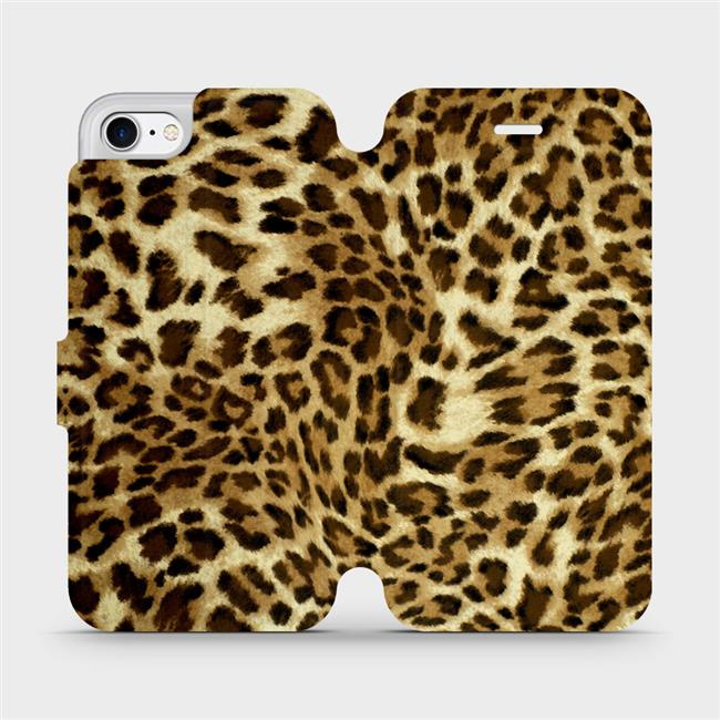 Flipové pouzdro Mobiwear - Apple iPhone 7 - VA33P Leopardí vzor