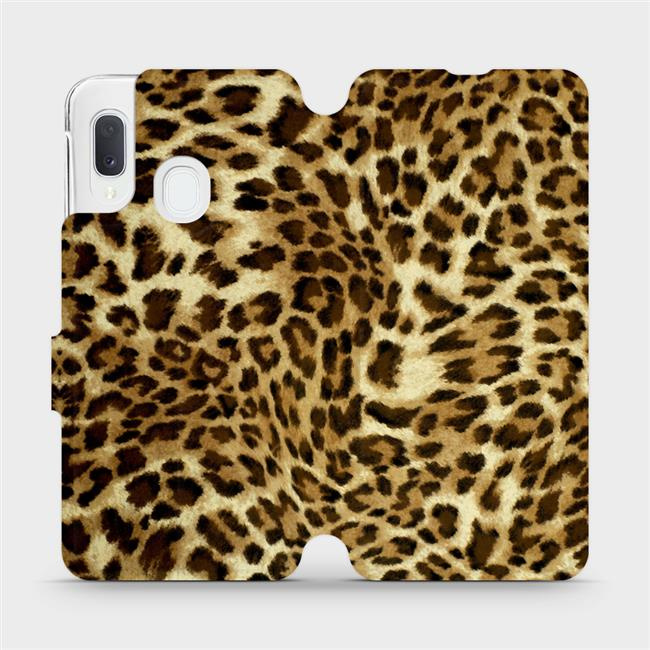 Flipové pouzdro Mobiwear - Samsung Galaxy A20e - VA33P Leopardí vzor