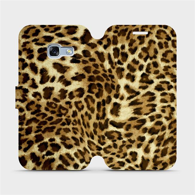 Flipové pouzdro Mobiwear - Samsung Galaxy A3 2017 - VA33P Leopardí vzor