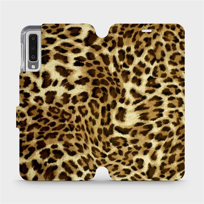 Flipové pouzdro Mobiwear - Samsung Galaxy A7 2018 - VA33P Leopardí vzor