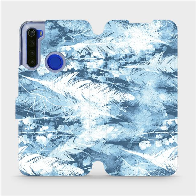 Flipové pouzdro Mobiwear - Xiaomi Redmi Note 8T - M058S Světle modrá horizontální pírka