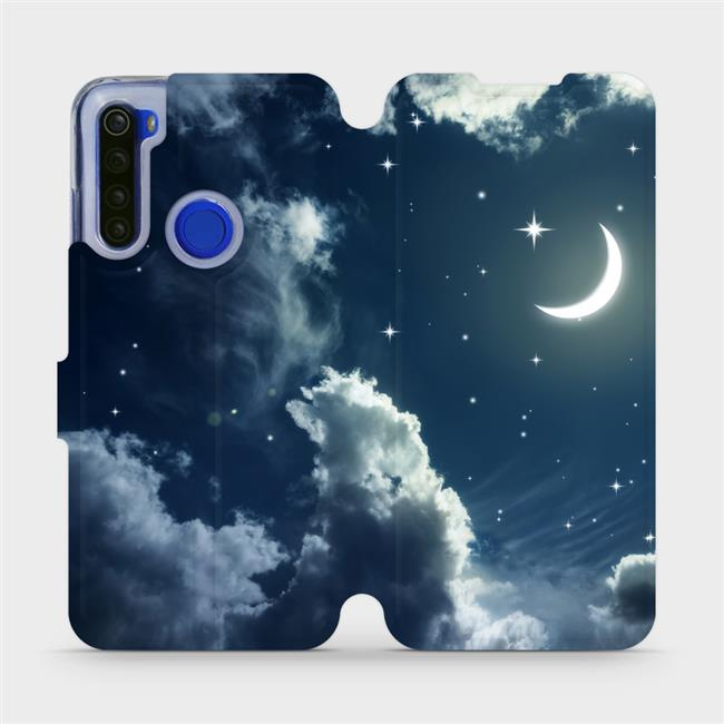 Flipové pouzdro Mobiwear - Xiaomi Redmi Note 8T - V145P Noční obloha s měsícem