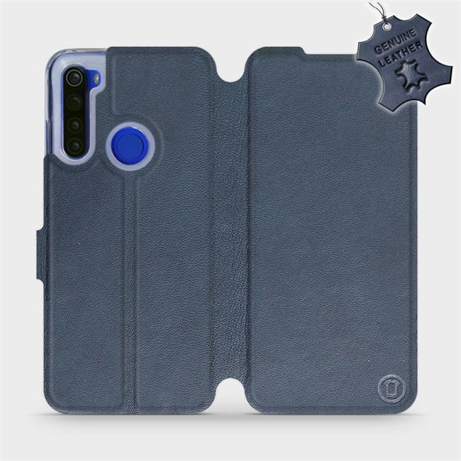 Kožené flip pouzdro Mobiwear - Xiaomi Redmi Note 8T - Modré