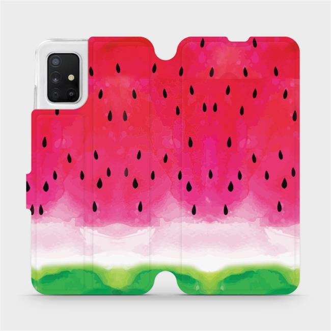 Flipové pouzdro Mobiwear - Samsung Galaxy A51 - V086S Melounek