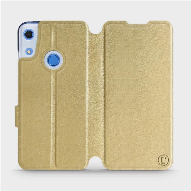 Flipové pouzdro Mobiwear - Huawei Y6S / Honor 8A - Zlatavé a šedé