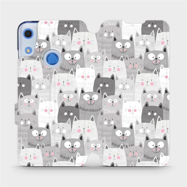 Flipové pouzdro Mobiwear - Huawei Y6S / Honor 8A - M099P Kočičky