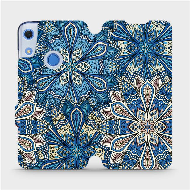 Flipové pouzdro Mobiwear - Huawei Y6S / Honor 8A - V108P Modré mandala květy