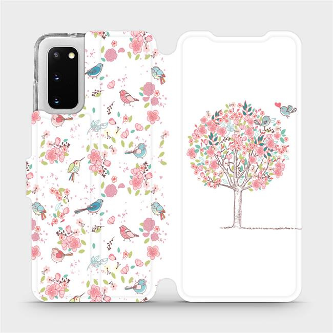 Flipové pouzdro Mobiwear - Samsung Galaxy S20 - M120S Strom a ptáčci