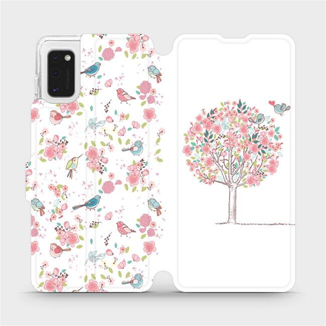 Flipové pouzdro Mobiwear - Samsung Galaxy A41 - M120S Strom a ptáčci