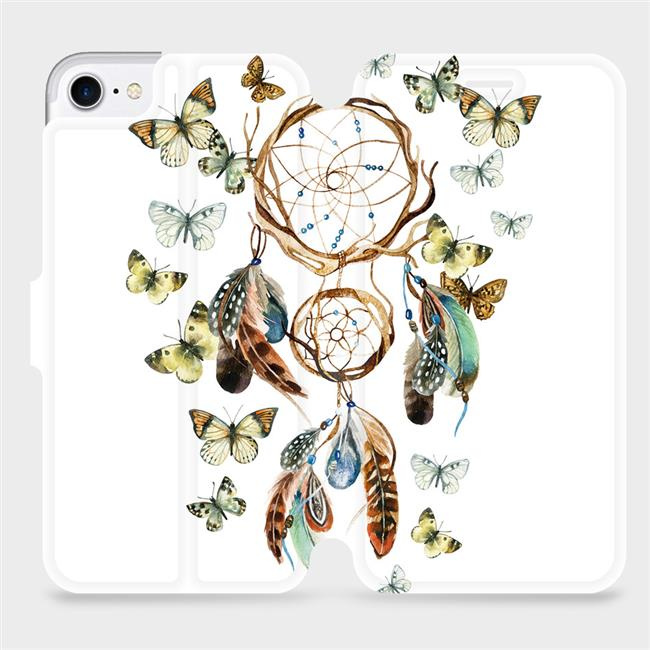 Flipové pouzdro Mobiwear - Apple iPhone SE 2020 / SE 2022 - M001P Lapač a motýlci