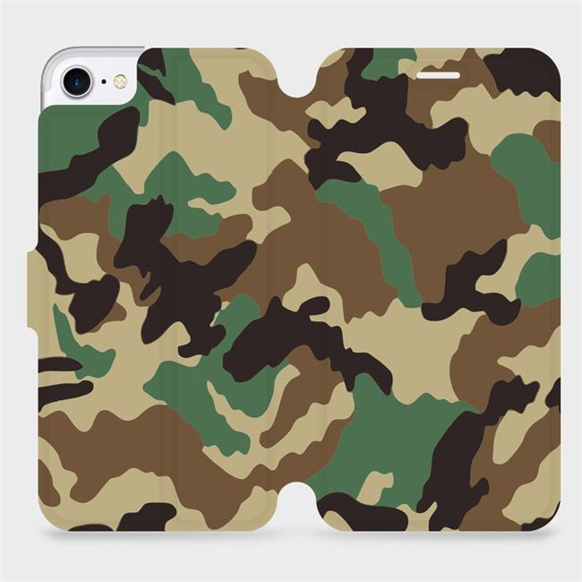 Flipové pouzdro Mobiwear - Apple iPhone SE 2020 / SE 2022 - V111P Maskáče