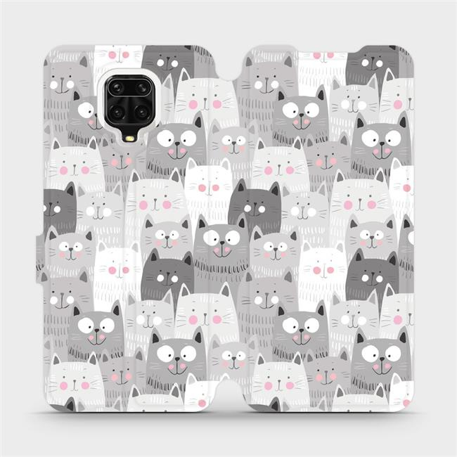 Flipové pouzdro Mobiwear - Xiaomi Redmi Note 9 Pro - M099P Kočičky