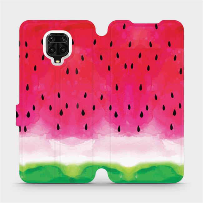 Flipové pouzdro Mobiwear - Xiaomi Redmi Note 9 Pro - V086S Melounek
