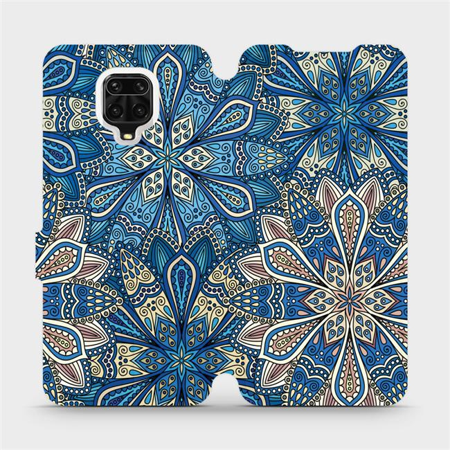 Flipové pouzdro Mobiwear - Xiaomi Redmi Note 9 Pro - V108P Modré mandala květy
