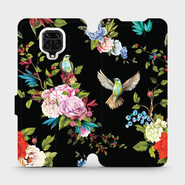 Flipové pouzdro Mobiwear - Xiaomi Redmi Note 9 Pro - VD09S Ptáčci a květy