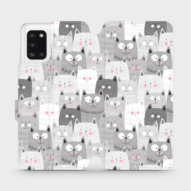 Flipové pouzdro Mobiwear - Samsung Galaxy A31 - M099P Kočičky