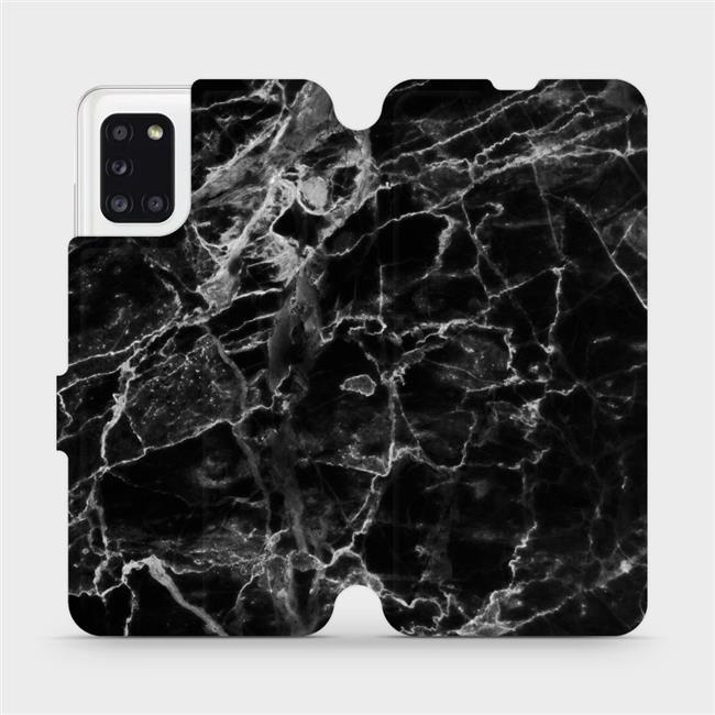 Flipové pouzdro Mobiwear - Samsung Galaxy A31 - V056P Černý mramor
