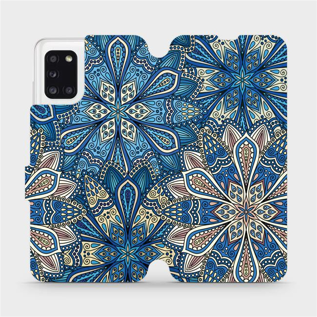 Flipové pouzdro Mobiwear - Samsung Galaxy A31 - V108P Modré mandala květy